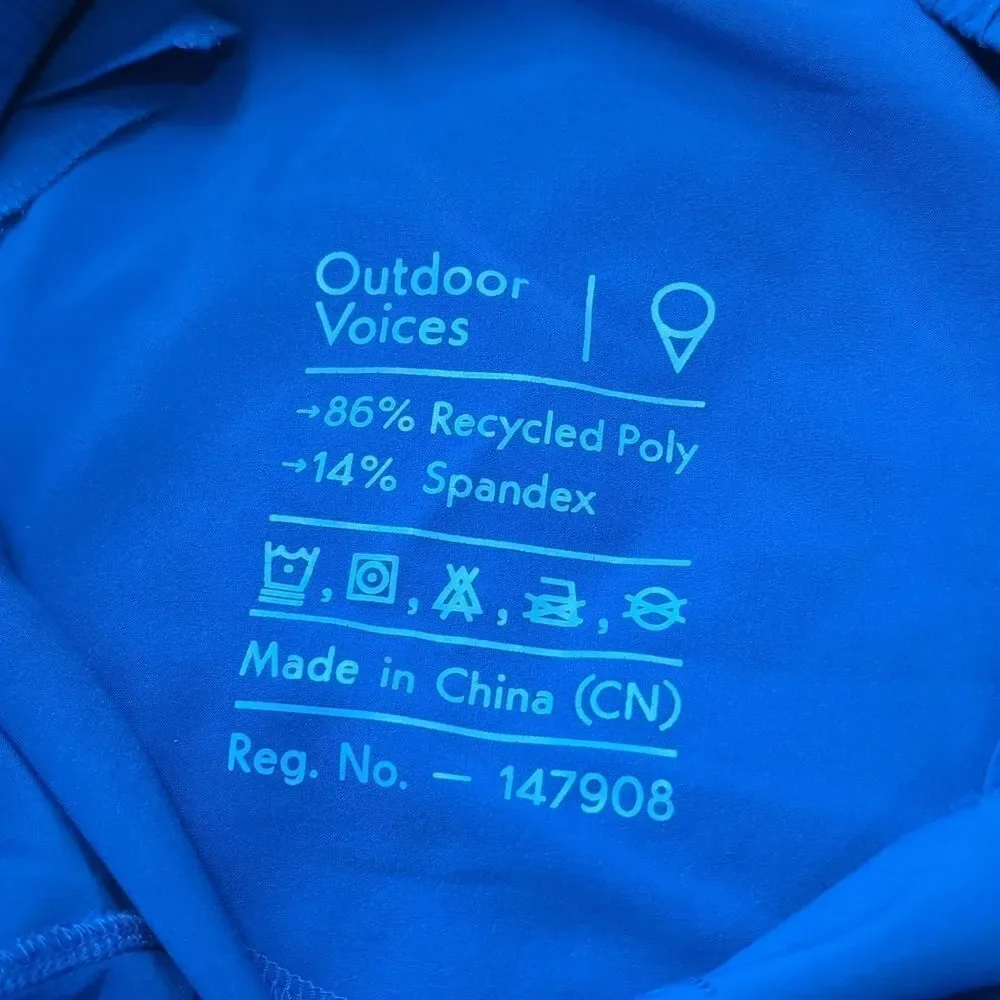 Outdoor Voices Blue Workout Shorts Size Large - Picture 10 of 10